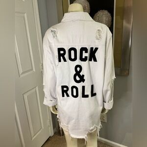 ELAN Rock & Roll Shacket Shirt